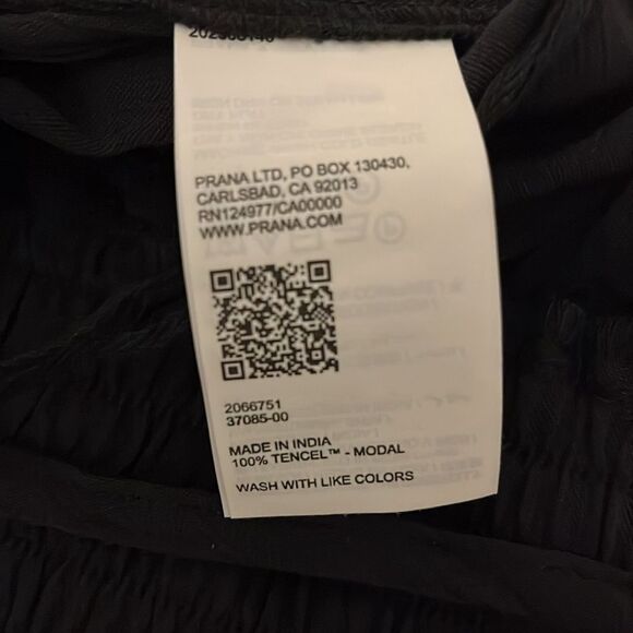 PrAna Fernie Wide Leg Jumpsuit sleeveless black gauze bohemian size‎ M NWT - Picture 10 of 15